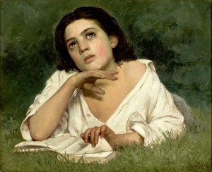 Girl With Book by José Ferraz de Almeida Júnior